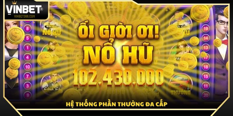 Cơ chế thưởng nhiều tầng với giá trị tăng dần theo cấp độ hũ