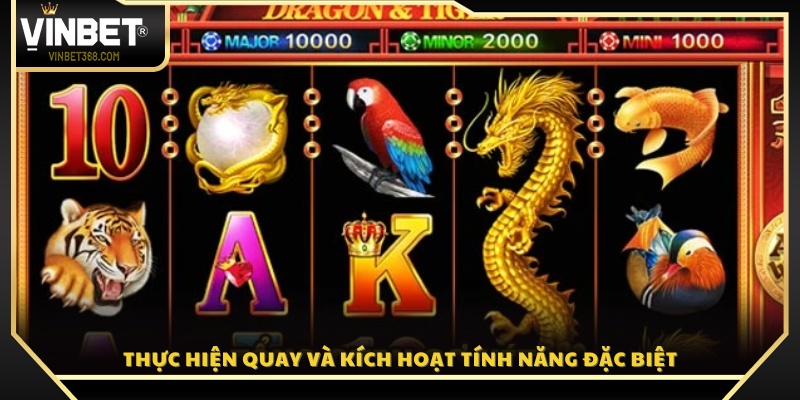 Bắt đầu quay để mở khóa các tính năng thưởng độc đáo