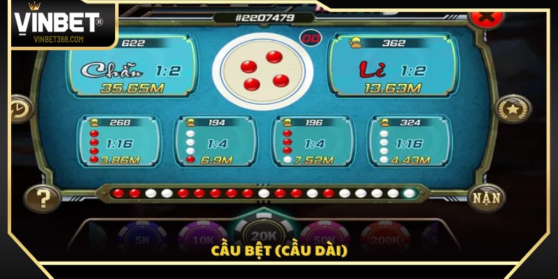 Dạng cầu lặp lại liên tục nhiều ván cùng kết quả